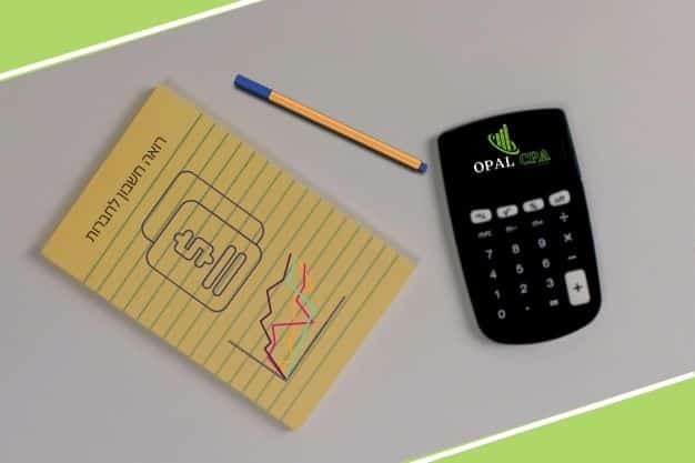 פנקס חשבונות ועט מייצגים רואה חשבון לחברות - OPAL